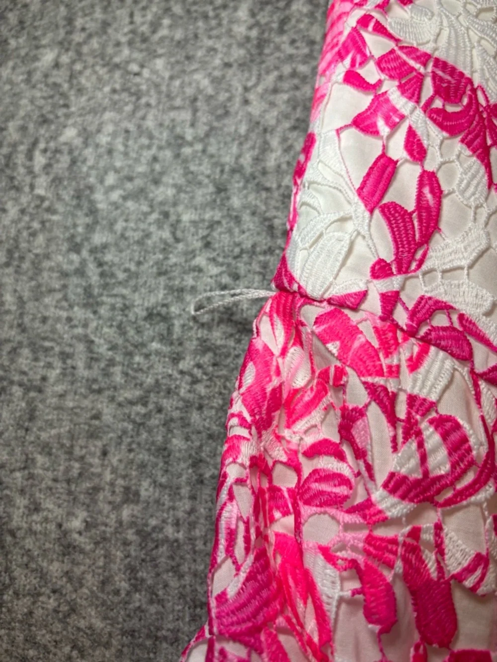 Lilly Pulitzer Women’s Sienna Strapless Midi Dress 10 Resort White Caliente Lace - Picture 13 of 14